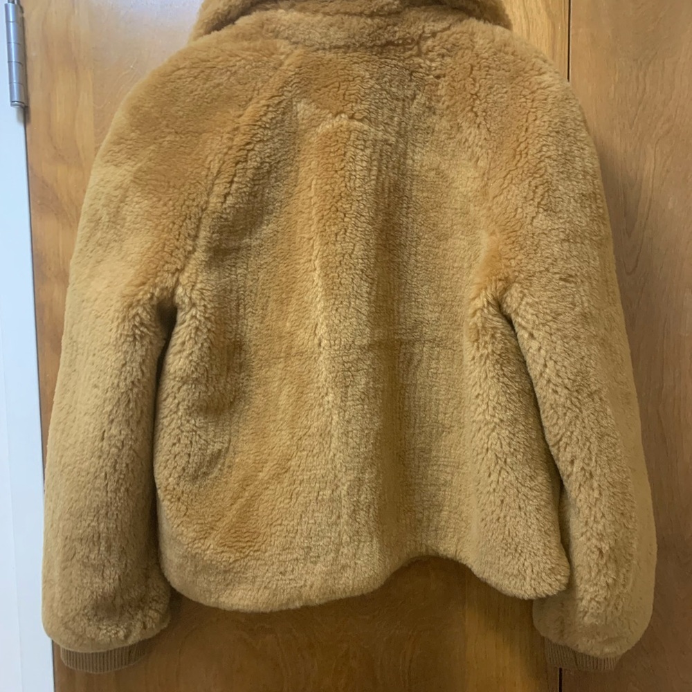 J Crew Teddy Fleece BomberJacket NWT SZ M - Picture 2 of 7